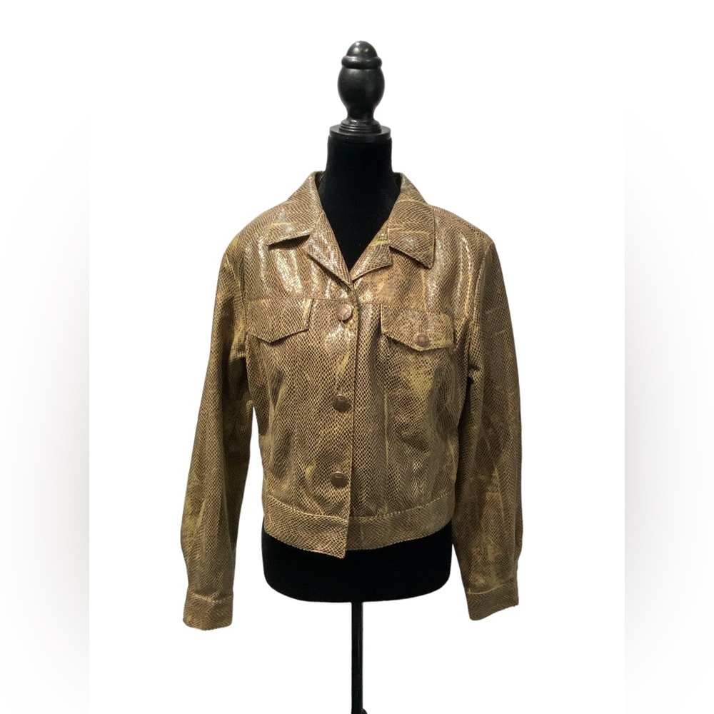 Lovely vintage jacket with a snake skin look.